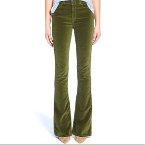Paige High Rise “Lou Lou” Flare Velvet Pants